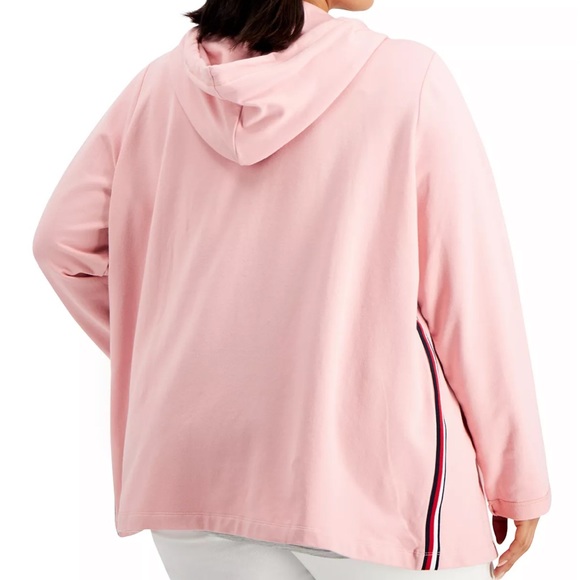 Tommy Hilfiger Womenβs Gray Hooded Open Cardigan XXL EUC - Picture 14 of 15